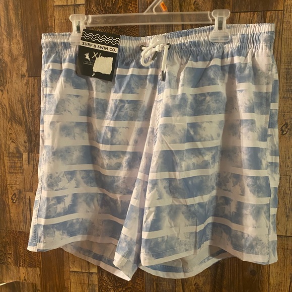 NWT Mens Surf & Swim Mens swimming trunks. Lite blue size XL - Picture 5 of 5